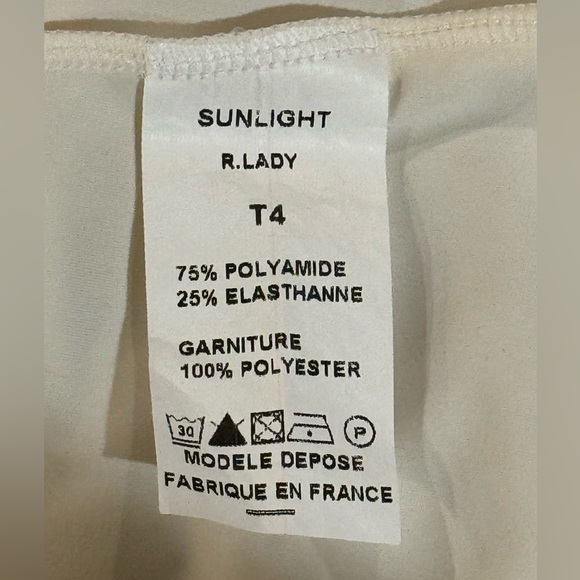 NWT Sun Light Paris Spaghetti Straps Ruffled Slip Dress. Large. Made in France. - Picture 6 of 11